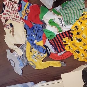 3T PJ Bundle 9 pairs. 6 long sleeve and pants, 2 short sleeve with shorts, 1